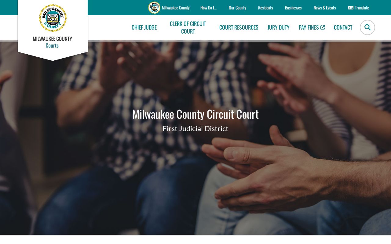 Milwaukee County First Judicial District courts and courthouse resources
